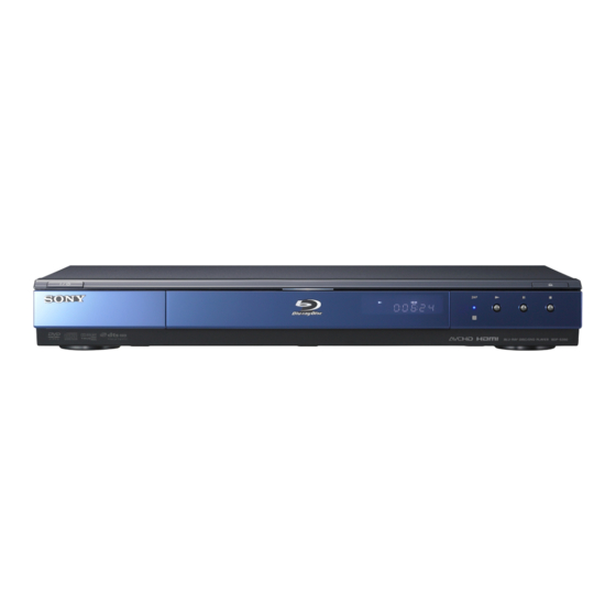Sony BDP-S350 Handbücher