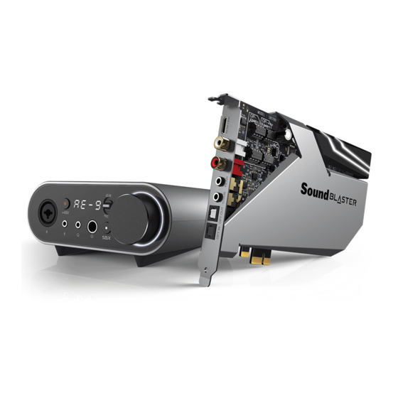 Creative Sound Blaster AE-9 Handbücher