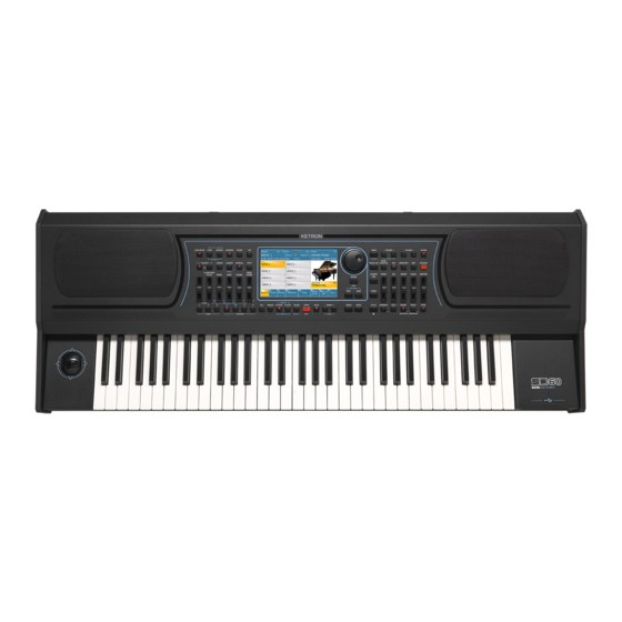 KETRON SD60 PRO live station Handbücher