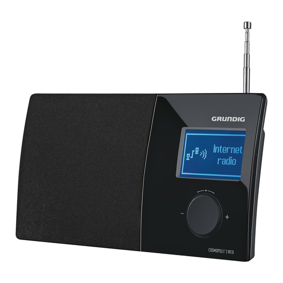 Grundig Cosmopolit 3F plus WEB Handbücher