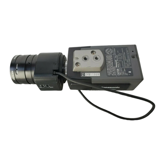 Panasonic WV-CL924 Handbücher