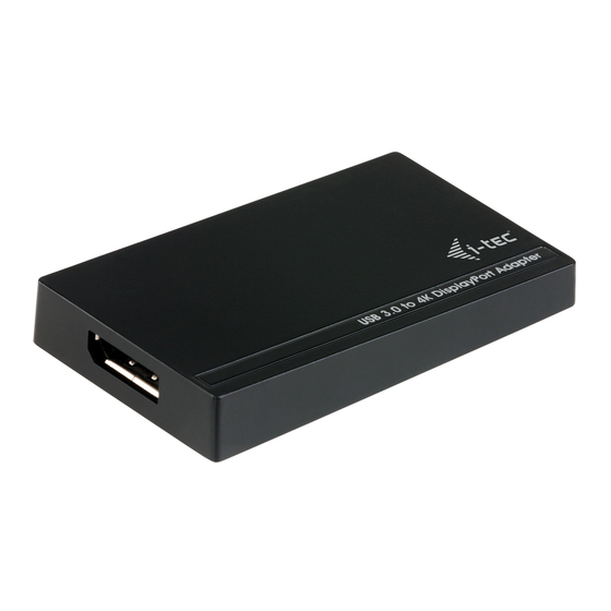 i-tec Ultra HD Display Adapter Handbücher