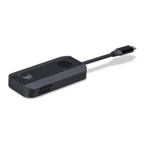 Acer Predator Connect D5 Handbücher