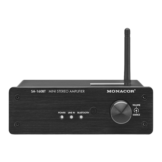 Monacor SA-160BT Handbücher
