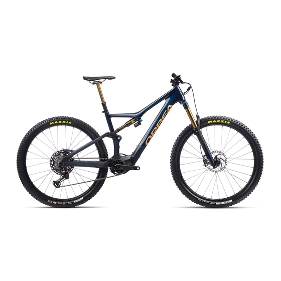 Orbea BLUE PAPER RISE Handbücher