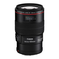 Canon EF 100mm f2.8L Macro IS USM Bedienungsanleitung