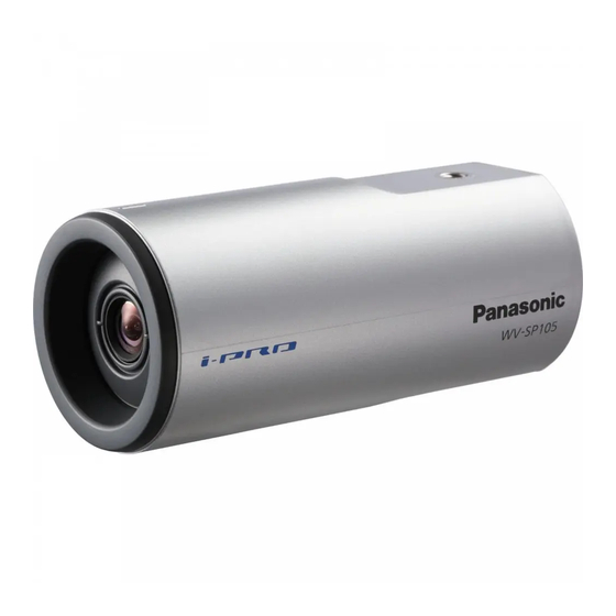 Panasonic WV-SP102 Handbücher