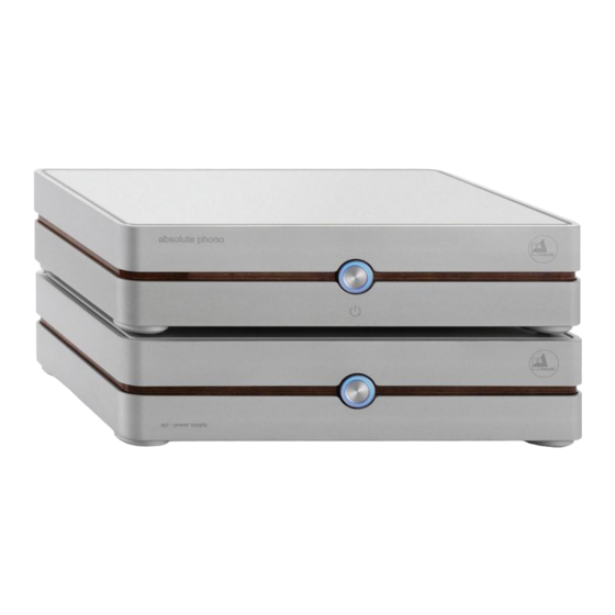 Clearaudio Absolute Phono (silver version) Handbücher