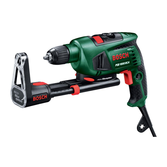 Bosch PSB 1000 RCA Handbücher