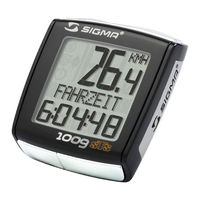 Sigma Sport BC 1009 STS Bedienungsanleitung