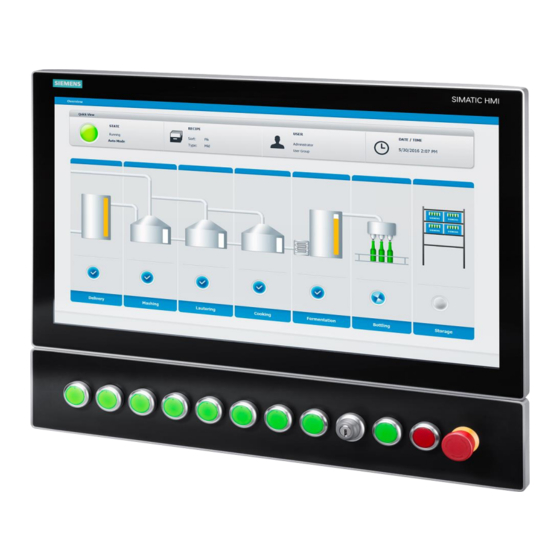 Siemens SIMATIC HMI PRO Handbücher