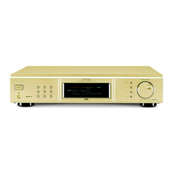 Sony ST-D777ES Handbücher