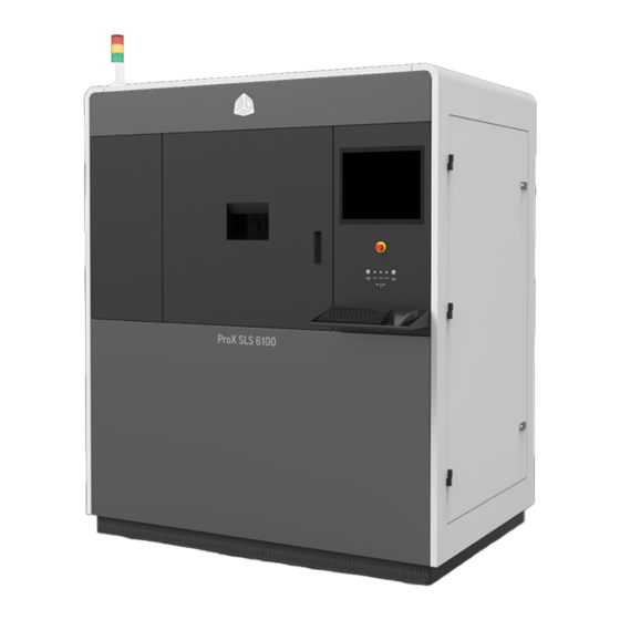 3D Systems ProX SLS 6100 Handbücher