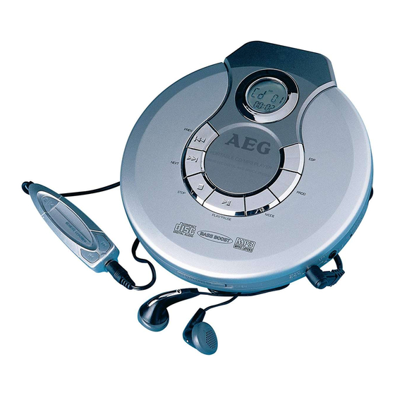 AEG CDP 4202 MP3 Handbücher