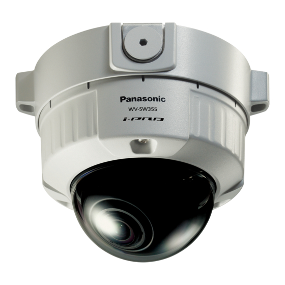 Panasonic WV-SW355 Handbücher