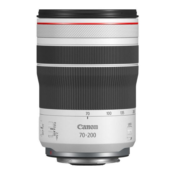 Canon RF 70-200mm F4 L IS USM Handbücher
