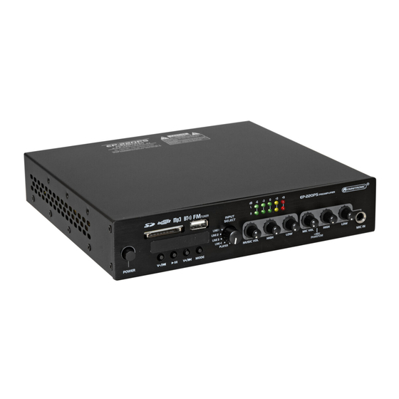 Omnitronic EP-220PS Handbücher