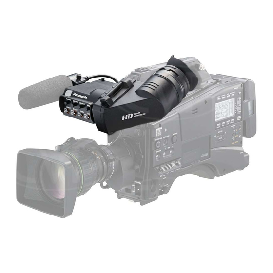 Panasonic AG-CVF10G Handbücher