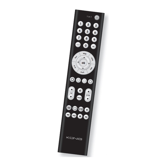 König Electronic KN-URC10Buniversal Handbücher