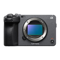 Sony ILME-FX3 Bedienungsanleitung