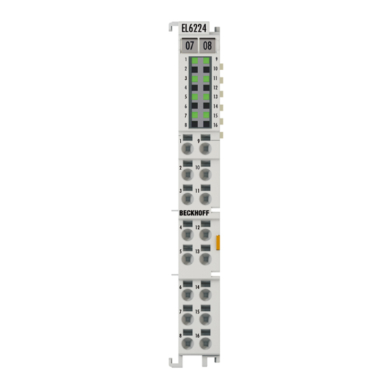 Beckhoff EL6224-00 0 Serie Handbücher