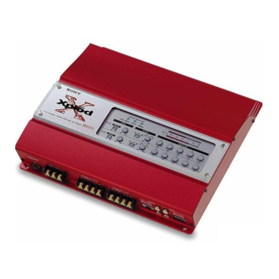 Sony XM-604EQX Handbücher