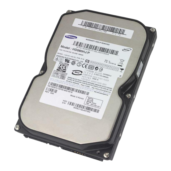 Samsung HD080HJ Handbücher