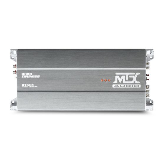 MTX Audio RT501 Handbücher