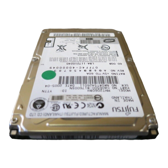 Fujitsu MHT2060BH Handbücher