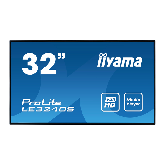 Iiyama ProLite series Handbücher