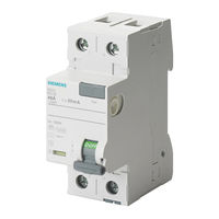 Siemens 5SV3 Serie Betriebsanleitung