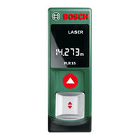 Bosch PLR 15 Betriebsanleitung