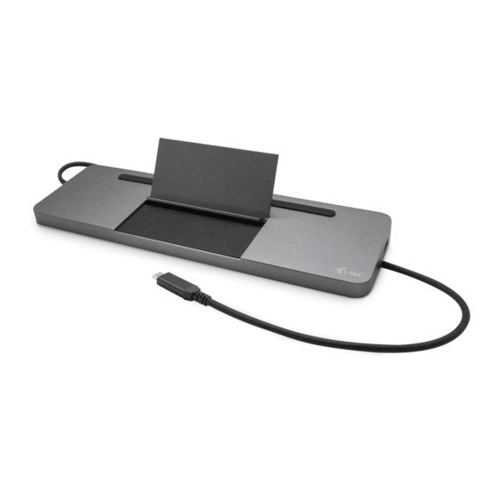i-tec C31FLATDOCKPDPRO Handbücher