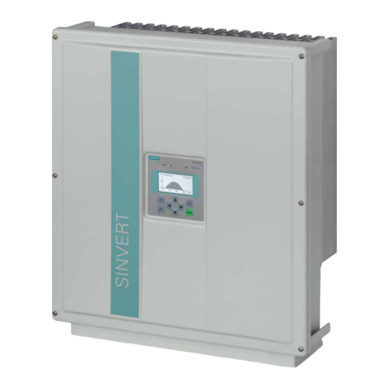 Siemens SINVERT PVM Handbücher