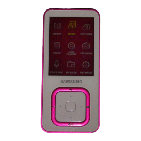 Samsung YP-Q3 Handbücher