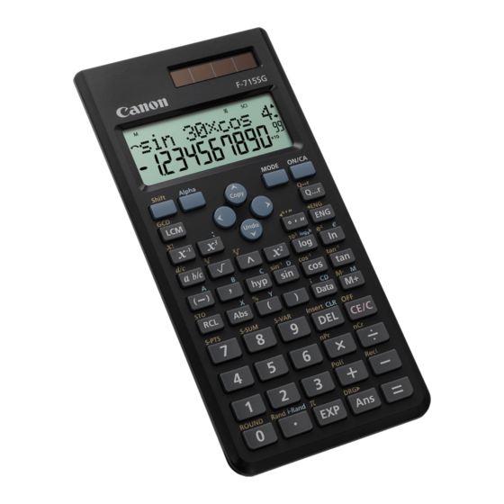 Canon F-715SG Handbücher