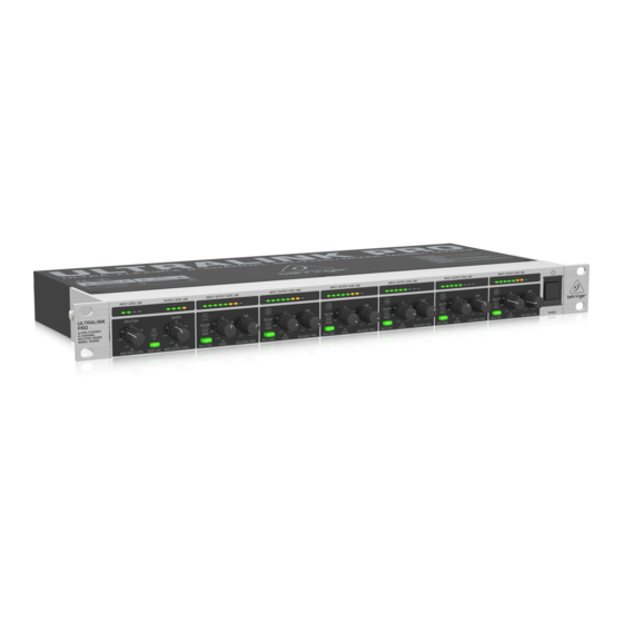 Behringer ultralink pro mx882 Handbücher