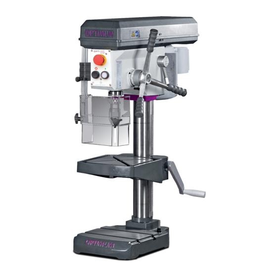 Optimum OPTIdrill B 16H Handbücher