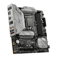 Msi MAG B760M MORTAR MAX WIFI Benutzerhandbuch