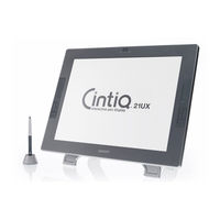Wacom cintiq 21ux Installations- & Hardwarehandbuch