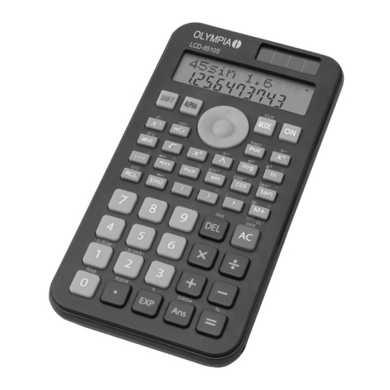Olympia LCD-8510S Handbücher