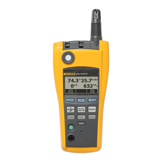 FLUKE AIRMETER 975 BEDIENUNGSHANDBUCH Pdf-Herunterladen | ManualsLib