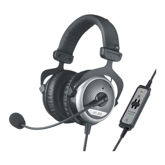 Beyerdynamic HS 800 Digital Handbücher