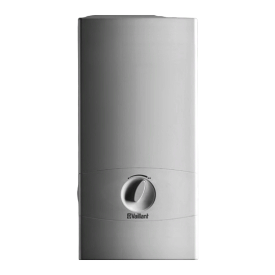 Vaillant VED series Handbücher