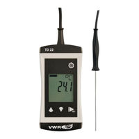 Vwr TD22 Betriebsanleitung