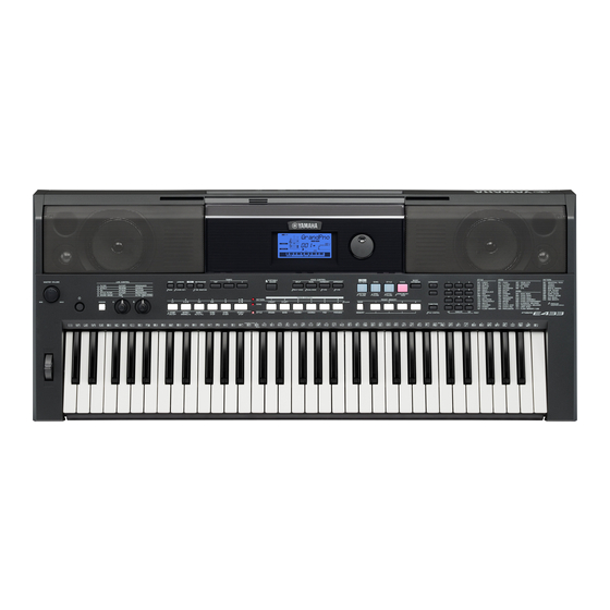 Yamaha PSR-E433 Handbücher
