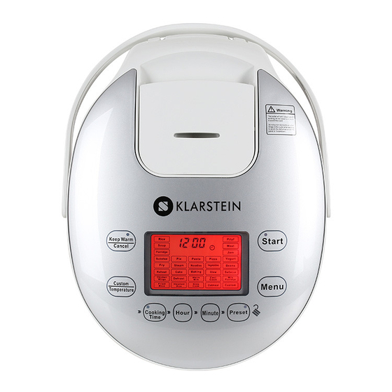 Klarstein 10012338 Handbücher