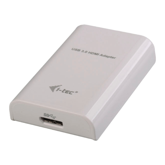 i-tec USB3HDMI Handbücher