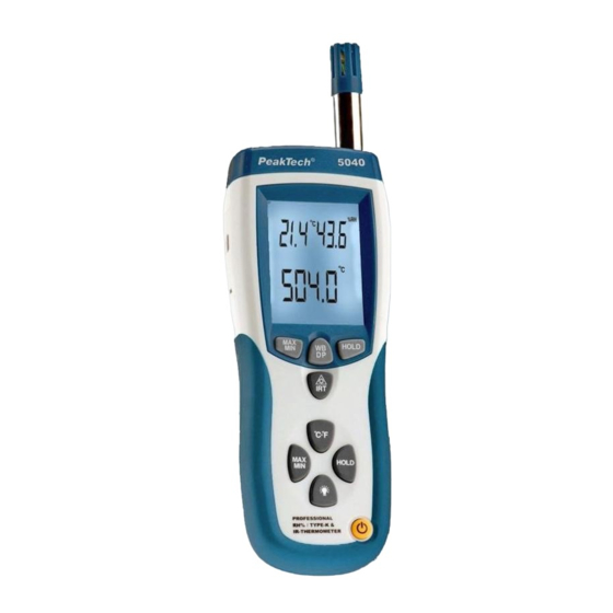 PeakTech 5040 Handbücher