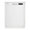 Beko DUT25401W, DUT25401X, DUT25401B - Front Control, Geschirrspüler mit Griffmulde, 5 Programme Handbuch